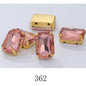 Rectangle Shape 10X14 13X18mm Glass Rhinestones With Claw Sew On Stone Strass Diamond For Clothes Rhinestones for Crystal Crafts