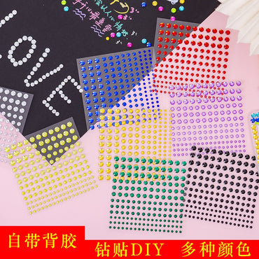 Acrylic Diamond Stickers DIY Masquerade Album Mobile Phone Gem Diamond Sticker Cross-Border Crystal Sticker