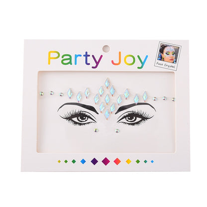 Electronic Music Festival Face Pasters Children's Stage Performance Face Stickers Stickers Crystal Eyes Rhinestone Stickers