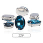6*8/8*10mm Oval Shape Glass Rhinestones With Silver Sew On Crystal Stone Strass Diamond For Clothes Dress