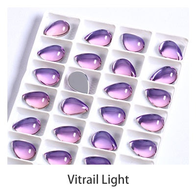 10pcs TonyBead K9 Fancy Rhinestones Glass Drop Tear Diamond Stones Strass Rhinestones Stone Sewing Ornaments Bright for Accessories