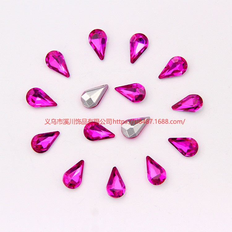 10pcs Diamond Crystal Glass Rhinestone Diy Material Mobile Phone Accessories