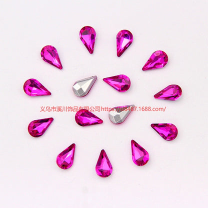 10pcs Diamond Crystal Glass Rhinestone Diy Material Mobile Phone Accessories