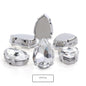 Drop Shape Glass Rhinestones With Claw White K Metal Base Buckle Sew On Crystal Stone Strass Diamond Rhinestones For Needlework
