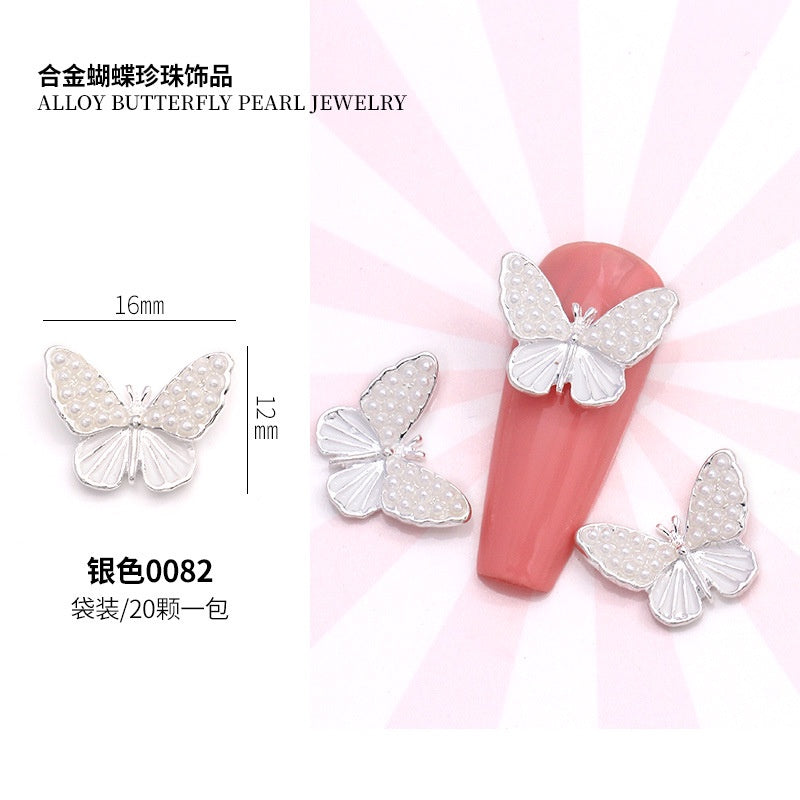Luxury Quality Alloy Metal Crystal 3d Nail Fashion Alloy Gold Diy Nail Art Decorations Jewelry