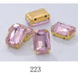 Rectangle Shape 10X14 13X18mm Glass Rhinestones With Claw Sew On Stone Strass Diamond For Clothes Rhinestones for Crystal Crafts