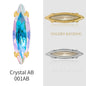 4*15mm Horse-eye Shaped Rhinestone DIY Jewelry Accessories Pointy-bottom Shaped Rhinestone Nail Sticker Rhinestone Material