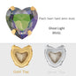 Heart Shape Glass Pointback K9 Crystal with Gold Bottom Sew on Rhinestone DIY Clothing Decoration