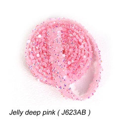 TonyBead Rhinestone Sticker, Rhinestone Banding Jelly Resin Rhinestones Strips for Clothing DIY Decoration