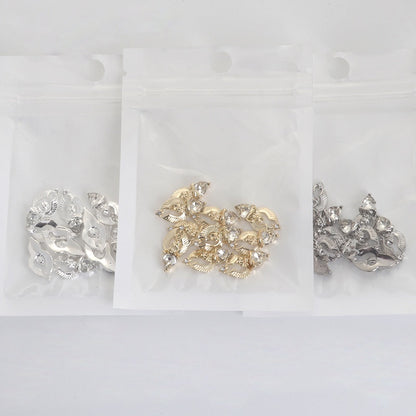 Nail Art Rhinestone Charms 2PCS Metal Alloy Logo 3D Nail Art Jewelry Decoration Accessories for Nails