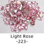 50pcs Flat Back Crystal Nail Parts Hearts 50 Pieces 3D Glass Rhinestones for Needlework Decoration Glitter Gems Design Fac