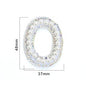 TonyBead 26 English Alphabet A-Z Pearl Letter Patches Rhinestone Patch Sewing On Patches Stripe Badge DIY Name