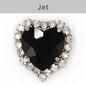 TonyBead kuku logam yang digunakan pada pakaian,heart Shape Glass Rhinestones With Claw Sew On Crystal Stone Metal Base Buckle For Clothes Strass Diamond Sewn Rhinestones