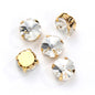 10/12mm Round Glass Rhinestones With Claw Sew On Crystal Stone Strass Diamond For Clothes Needlework DIY