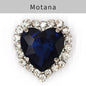 TonyBead kuku logam yang digunakan pada pakaian,heart Shape Glass Rhinestones With Claw Sew On Crystal Stone Metal Base Buckle For Clothes Strass Diamond Sewn Rhinestones