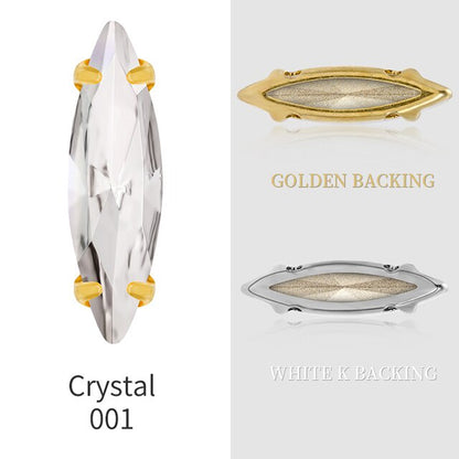 4*15mm Horse-eye Shaped Rhinestone DIY Jewelry Accessories Pointy-bottom Shaped Rhinestone Nail Sticker Rhinestone Material
