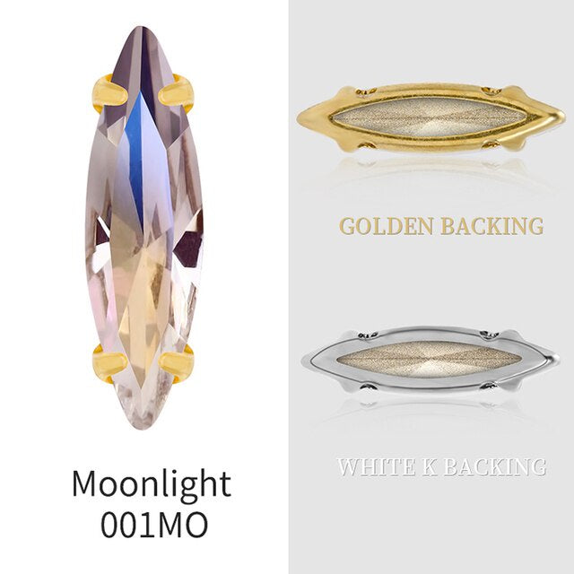 4*15mm Horse-eye Shaped Rhinestone DIY Jewelry Accessories Pointy-bottom Shaped Rhinestone Nail Sticker Rhinestone Material