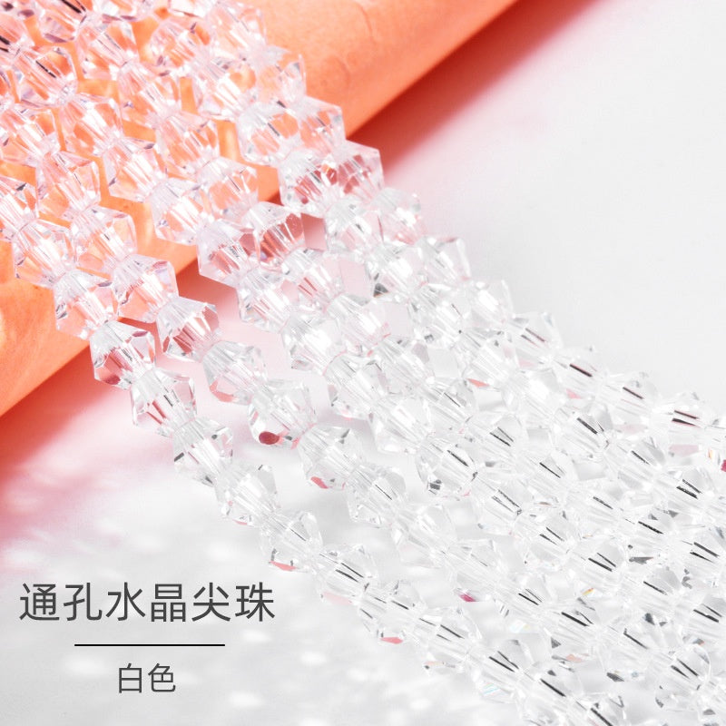 4mm 21 Colors Bicone Shaped Crystal Stone Loose Necklace Bracelet Earring Glass Rhinestone Beads
