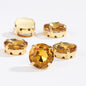 8/10mm 50pcs Round Rhinestones With Golden Claw for Dress Sew On Crystal Stone for Crafts Rhinestones Embellishments