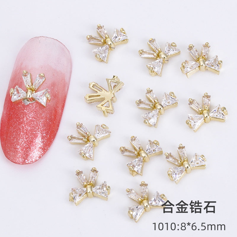 New Alloy Zircon Nail Accessories DIY Nail Paste Luxury Accessories