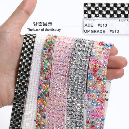 Multi-specification Diy resin rhinestone head crafts glue jewelry accessories hot rhinestone strips