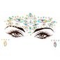 EDM Electronic Music Festival Face Pasters Eyebrow Stick-on Crystals Resin Drill Carnival Diamond Sticker Masquerade Face Decoration