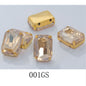 Rectangle Shape 10X14 13X18mm Glass Rhinestones With Claw Sew On Stone Strass Diamond For Clothes Rhinestones for Crystal Crafts