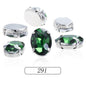 6*8/8*10mm Oval Shape Glass Rhinestones With Silver Sew On Crystal Stone Strass Diamond For Clothes Dress