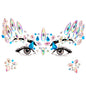 EDM Electronic Music Festival Face Pasters Eyebrow Stick-on Crystals Resin Drill Carnival Diamond Sticker Masquerade Face Decoration