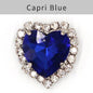 TonyBead kuku logam yang digunakan pada pakaian,heart Shape Glass Rhinestones With Claw Sew On Crystal Stone Metal Base Buckle For Clothes Strass Diamond Sewn Rhinestones