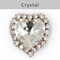 TonyBead kuku logam yang digunakan pada pakaian,heart Shape Glass Rhinestones With Claw Sew On Crystal Stone Metal Base Buckle For Clothes Strass Diamond Sewn Rhinestones