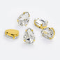 【ready stock】Yichuan Drop Rhinestone Sew-on Glass Golden Base Stones Crystal For Decoration and Crafts Clothes Sewn Rhinestones For Needlework