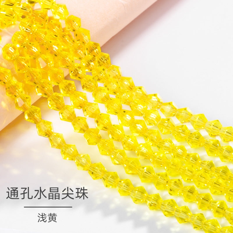 4mm 21 Colors Bicone Shaped Crystal Stone Loose Necklace Bracelet Earring Glass Rhinestone Beads
