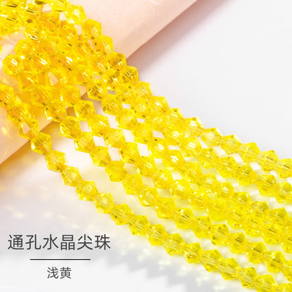 4mm 21 Colors Bicone Shaped Crystal Stone Loose Necklace Bracelet Earring Glass Rhinestone Beads