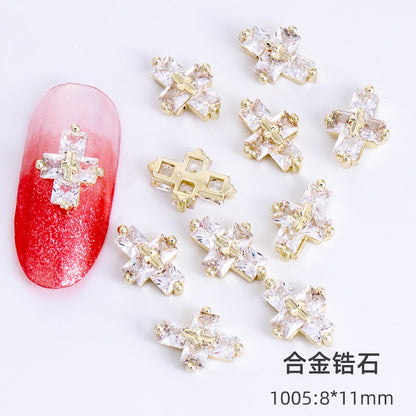 New Alloy Zircon Nail Accessories DIY Nail Paste Luxury Accessories