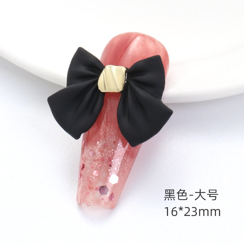 2PCS Bow Nail Decoration Crystal Metal Alloy Nail Art Rhinestones In The Shape of Bows for Nail Art Decoration