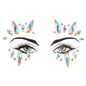 EDM Electronic Music Festival Face Pasters Eyebrow Stick-on Crystals Resin Drill Carnival Diamond Sticker Masquerade Face Decoration