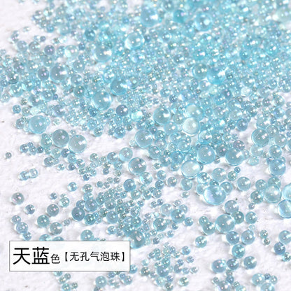 Mini Bubble Beads Nail Art Rhinestone Explosion Resin Boxed DIY Nail Art Accessories Decoration