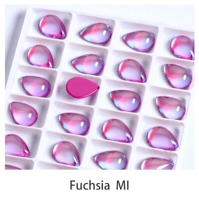 10pcs TonyBead K9 Fancy Rhinestones Glass Drop Tear Diamond Stones Strass Rhinestones Stone Sewing Ornaments Bright for Accessories