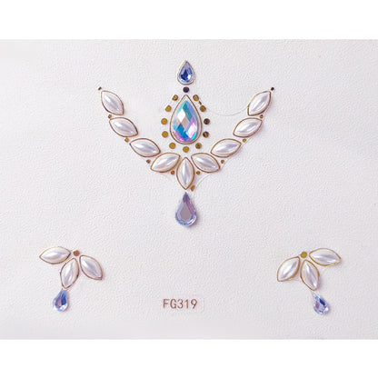 Tattoo Sticker Face Rhinestone Diamond Forehead Stickers Creative Stage Beauty Stickers Face Pasters