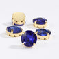 8/10mm 50pcs Round Rhinestones With Golden Claw for Dress Sew On Crystal Stone for Crafts Rhinestones Embellishments