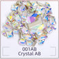 TonyBead 20Pcs Mixed Shape Flatback Stone Gem Glass Nail Art Rhinestone For Jewelry Making Loose Strass Crystal Nail Accessories Nail Drill kuku