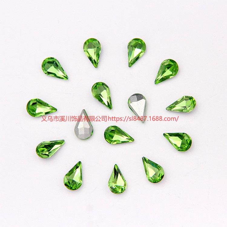 10pcs Diamond Crystal Glass Rhinestone Diy Material Mobile Phone Accessories