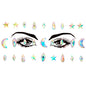 EDM Electronic Music Festival Face Pasters Eyebrow Stick-on Crystals Resin Drill Carnival Diamond Sticker Masquerade Face Decoration