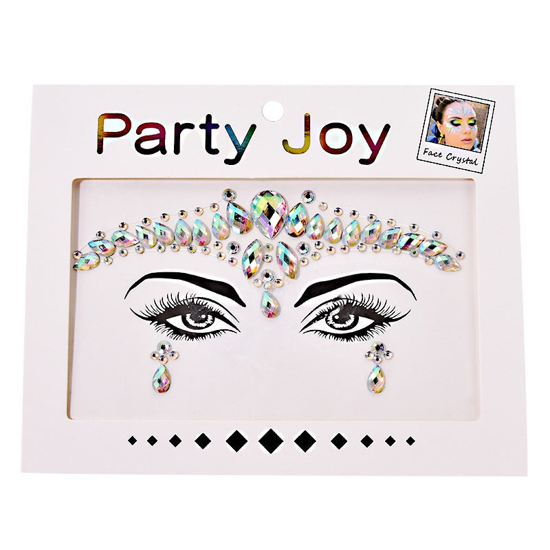 Electronic Music Festival Face Pasters Children's Stage Performance Face Stickers Stickers Crystal Eyes Rhinestone Stickers