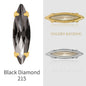 4*15mm Horse-eye Shaped Rhinestone DIY Jewelry Accessories Pointy-bottom Shaped Rhinestone Nail Sticker Rhinestone Material