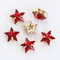 Wedding dresses decorated with gold claws of star crystals Stones sewn rhinestones