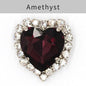 TonyBead kuku logam yang digunakan pada pakaian,heart Shape Glass Rhinestones With Claw Sew On Crystal Stone Metal Base Buckle For Clothes Strass Diamond Sewn Rhinestones