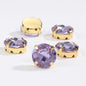 8/10mm 50pcs Round Rhinestones With Golden Claw for Dress Sew On Crystal Stone for Crafts Rhinestones Embellishments