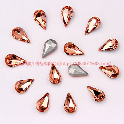 10pcs Diamond Crystal Glass Rhinestone Diy Material Mobile Phone Accessories